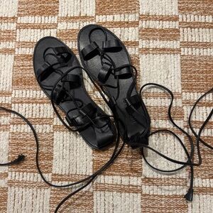 Madewell boardwalk lace up sandal